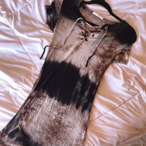 Womens tie dye dress